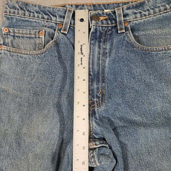 Vintage Levi's 550 Relaxed Fit Men's Jeans 32x34 Grunge Y2K Light Blue 1998 - Picture 6 of 13
